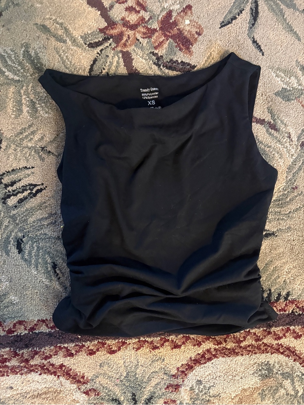 Trendy Queen Black Sleeveless Tank Top - XS